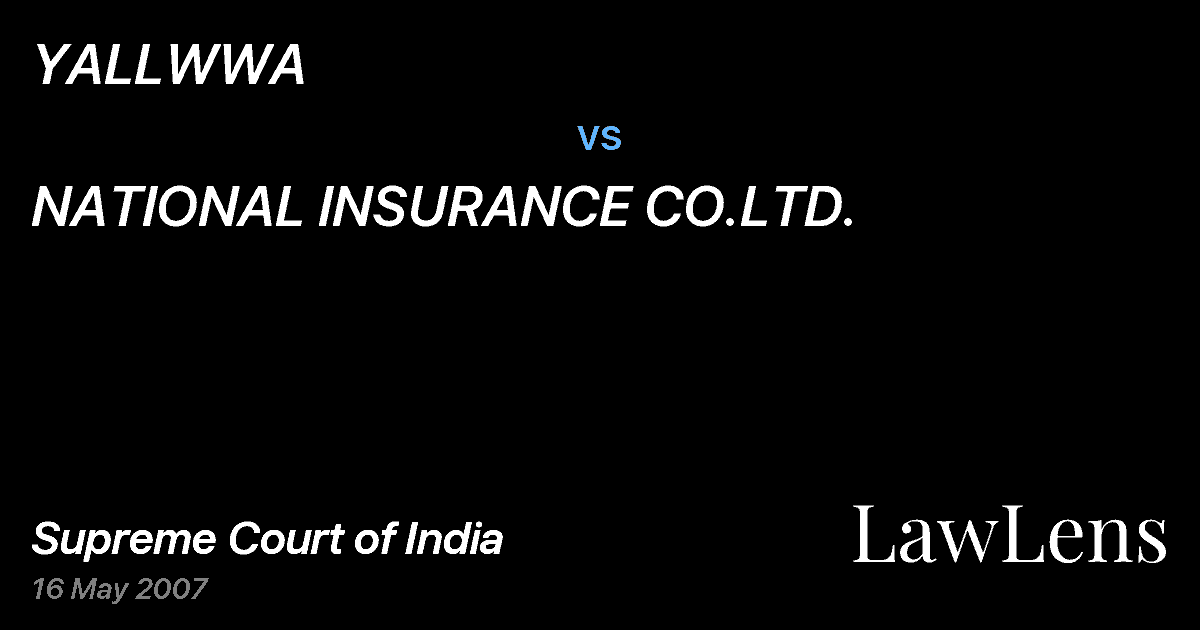 Preview image for YALLWWA vs. NATIONAL INSURANCE CO.LTD.