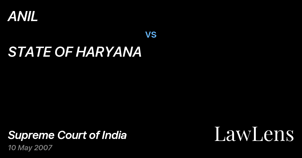 Preview image for ANIL vs. STATE OF HARYANA