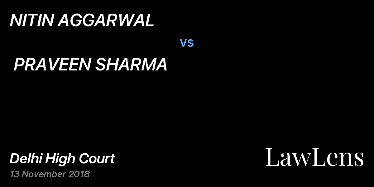 Preview image for NITIN AGGARWAL vs. PRAVEEN SHARMA