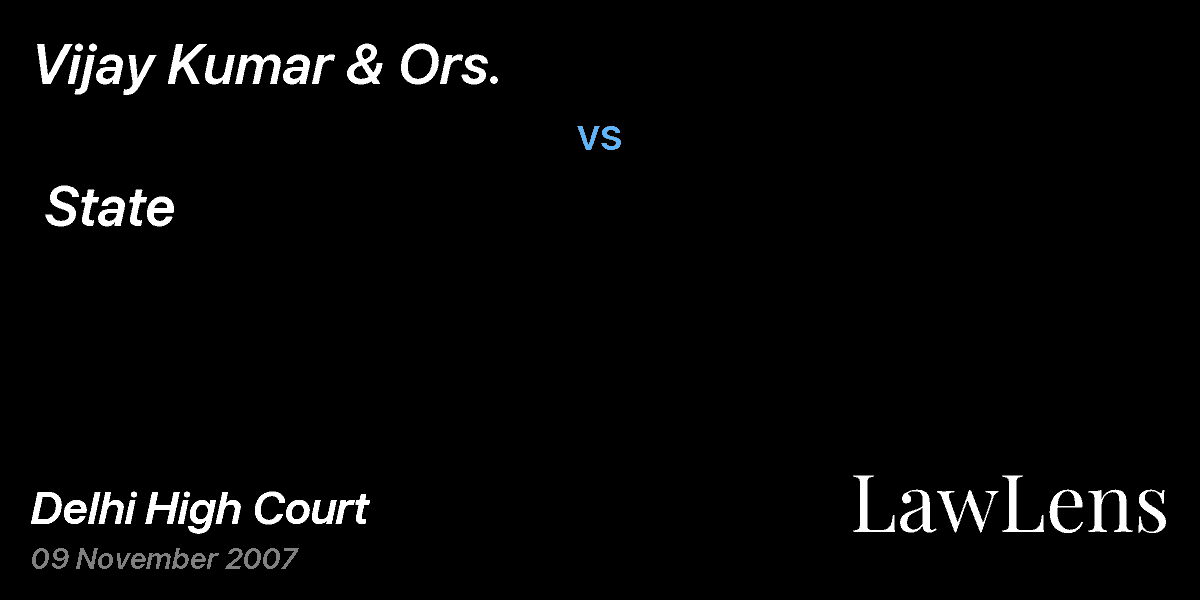 Preview image for Vijay Kumar & Ors.  vs.  State