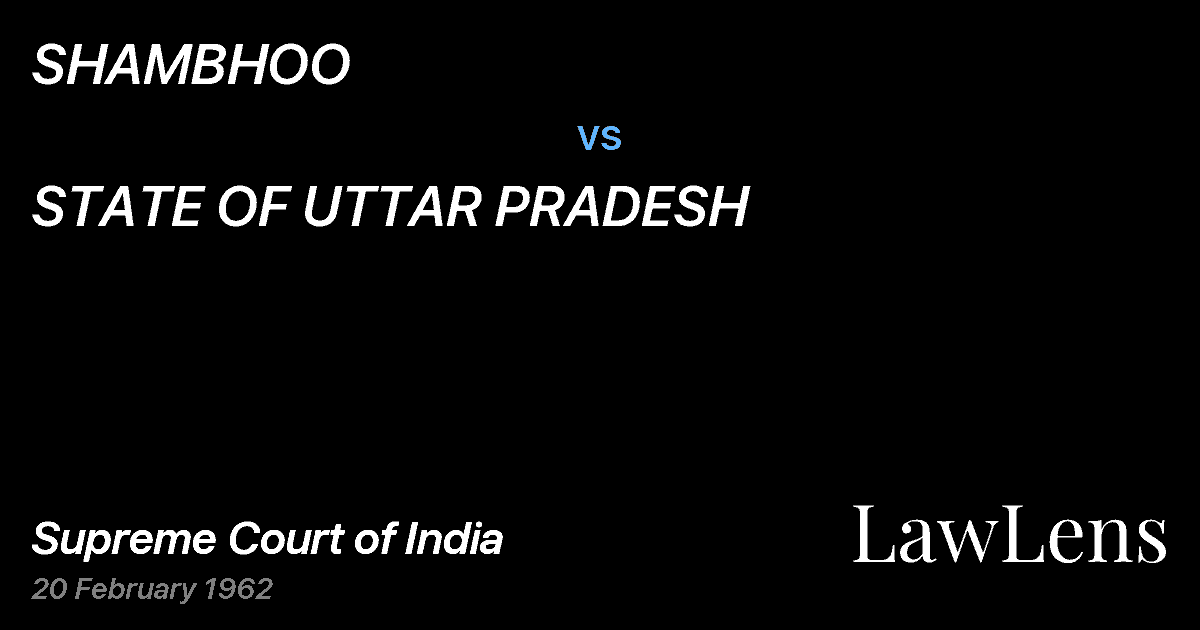 Preview image for SHAMBHOO vs. STATE OF UTTAR PRADESH