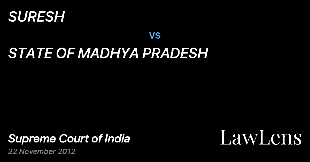 Preview image for SURESH vs. STATE OF MADHYA PRADESH