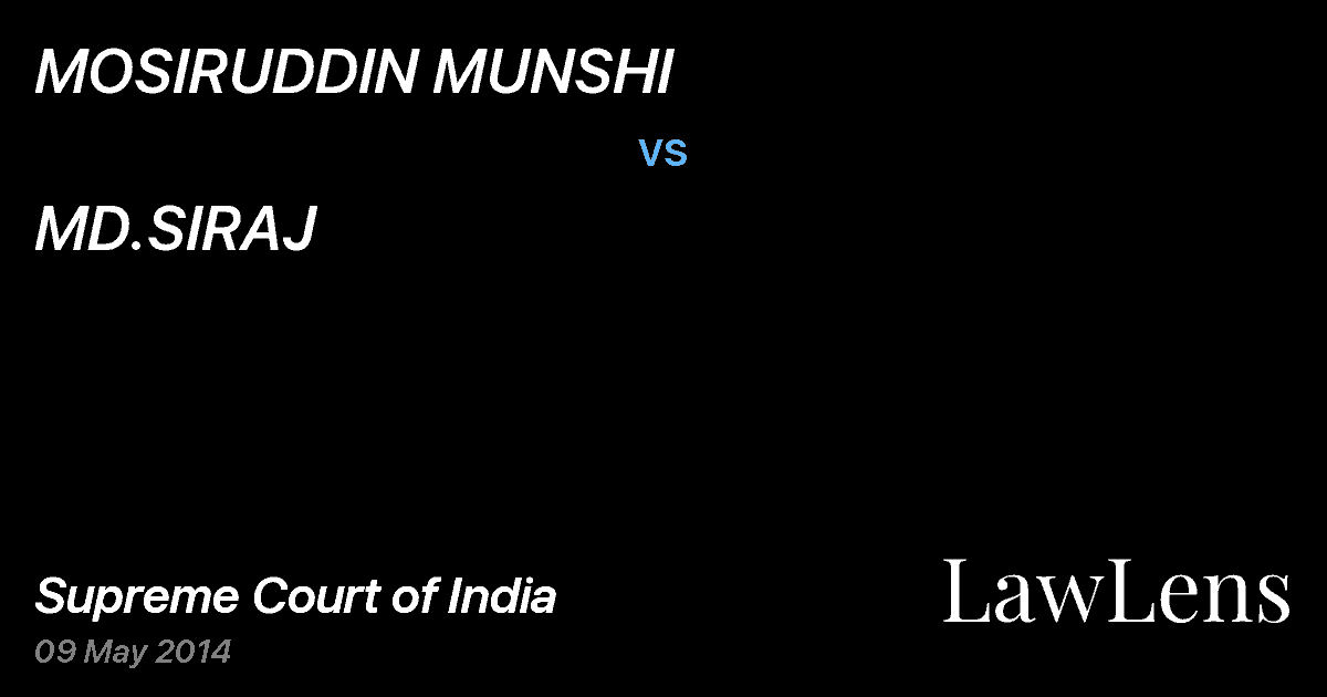Preview image for MOSIRUDDIN MUNSHI vs. MD.SIRAJ