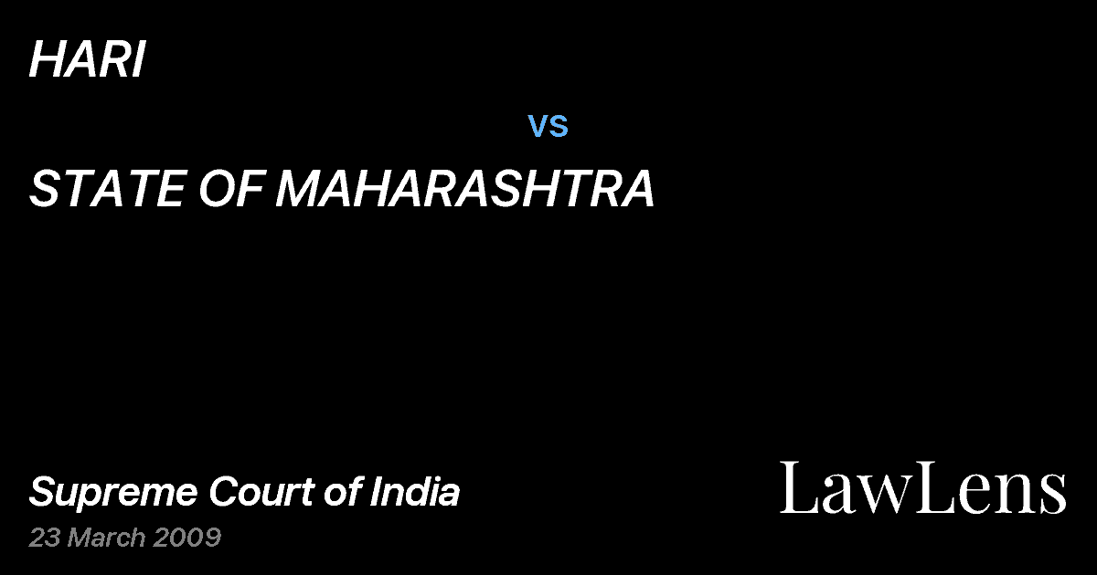 Preview image for HARI vs. STATE OF MAHARASHTRA