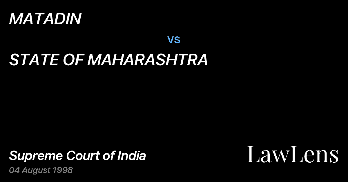 Preview image for MATADIN vs. STATE OF MAHARASHTRA