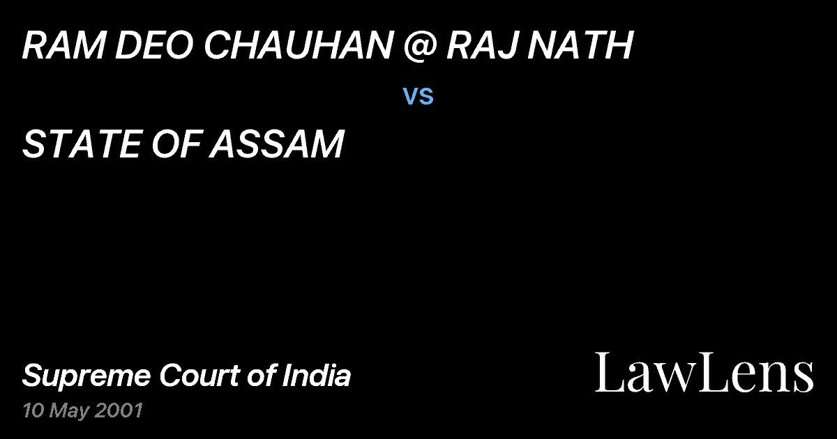 Preview image for RAM DEO CHAUHAN @ RAJ NATH vs. STATE OF ASSAM