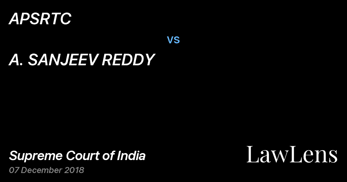 Preview image for APSRTC vs. A. SANJEEV REDDY