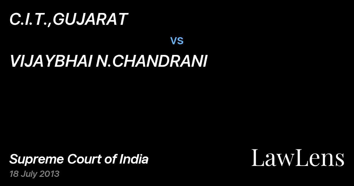 Preview image for C.I.T.,GUJARAT vs. VIJAYBHAI N.CHANDRANI