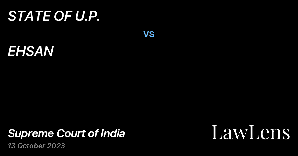 Preview image for STATE OF U.P. vs. EHSAN