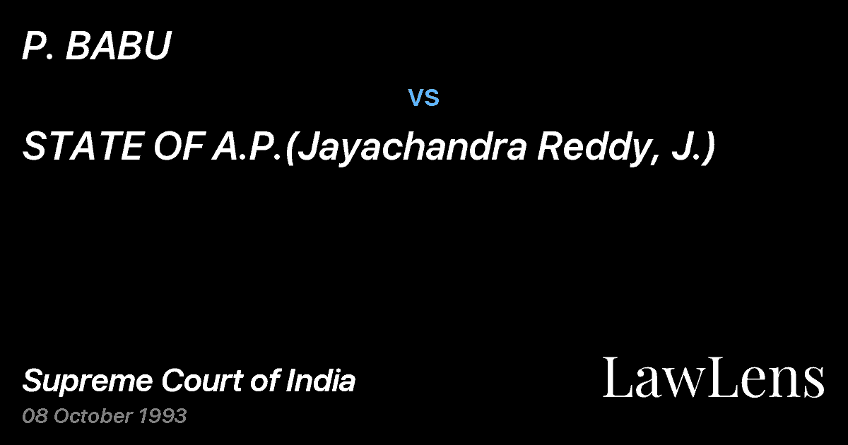Preview image for P. BABU vs. STATE OF A.P.(Jayachandra Reddy, J.)