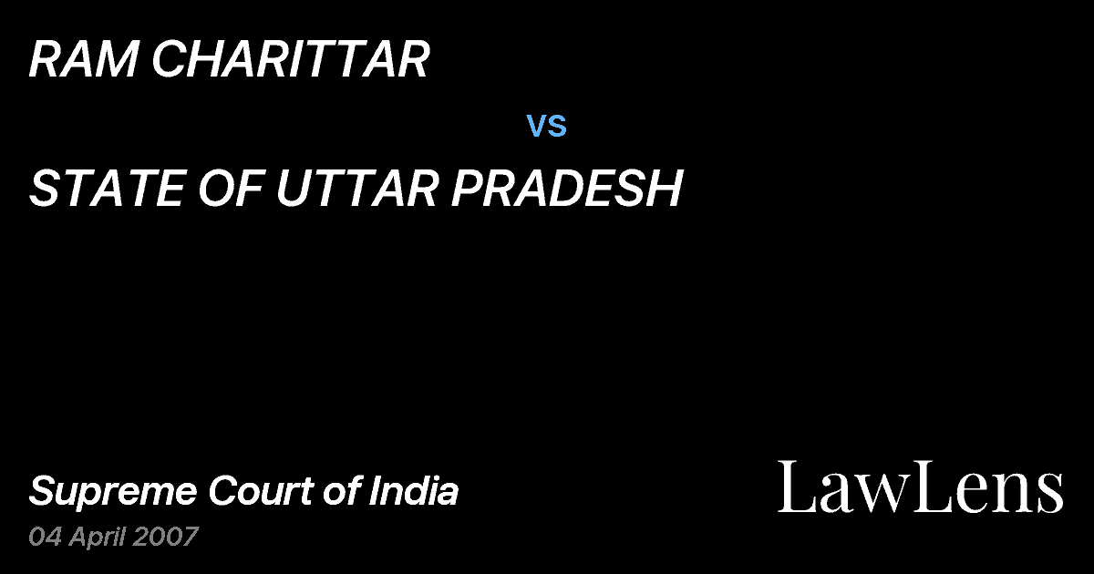 Preview image for RAM CHARITTAR vs. STATE OF UTTAR PRADESH