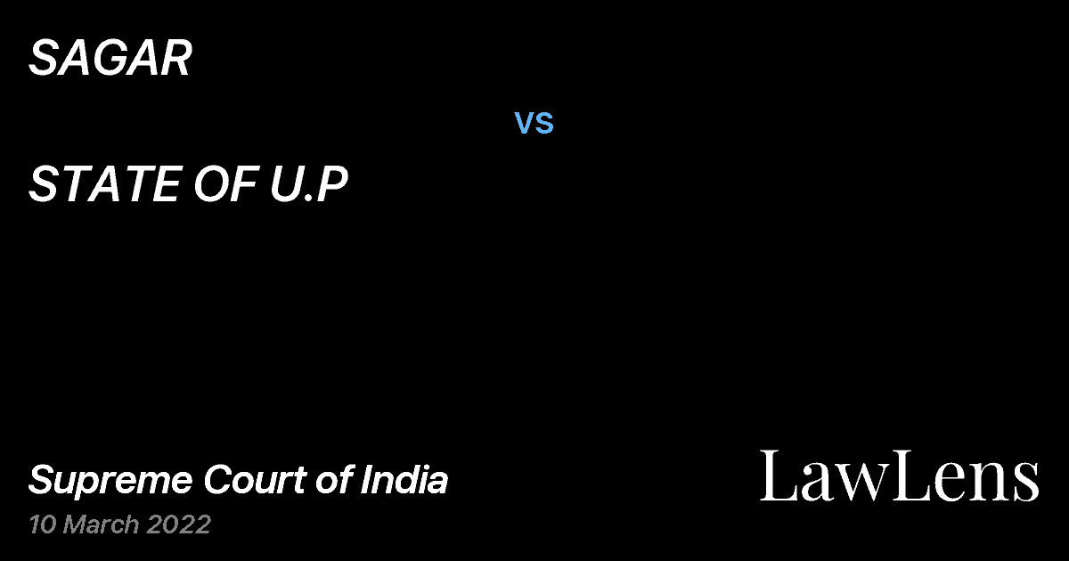 Preview image for SAGAR vs. STATE OF U.P