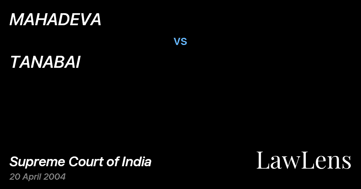 Preview image for MAHADEVA vs. TANABAI