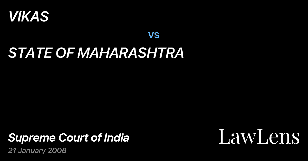 Preview image for VIKAS vs. STATE OF MAHARASHTRA