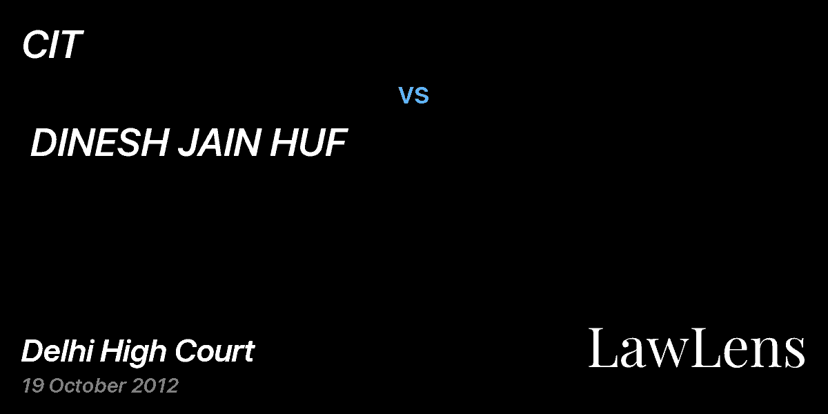Preview image for CIT  vs.  DINESH JAIN HUF