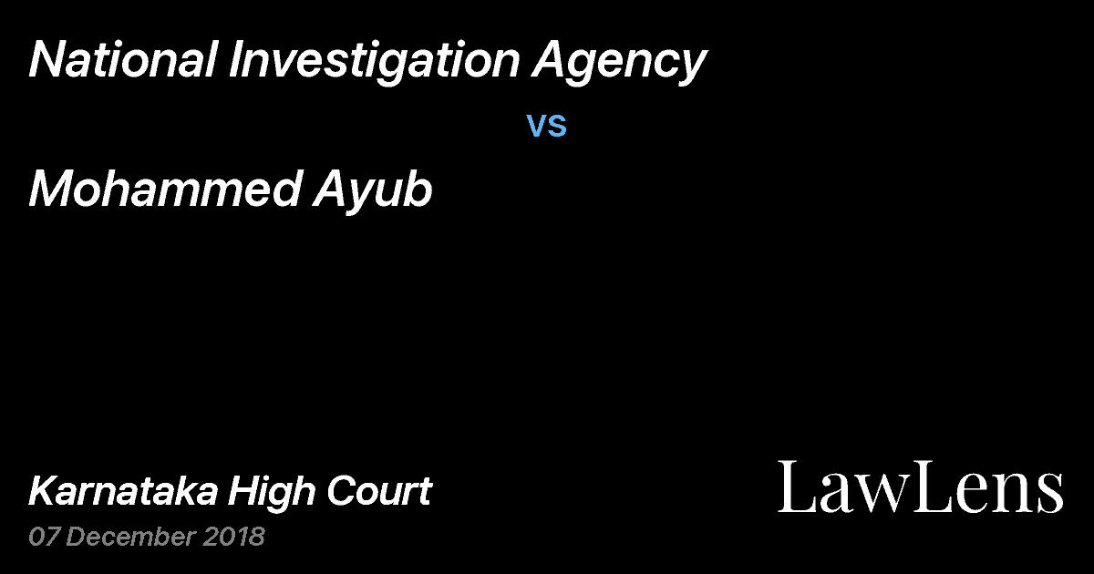 Preview image for National Investigation Agency vs. Mohammed Ayub