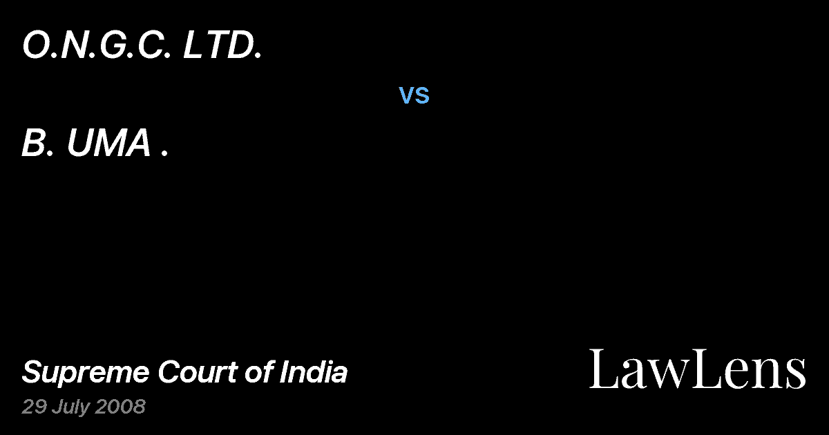 Preview image for O.N.G.C. LTD. vs. B. UMA .