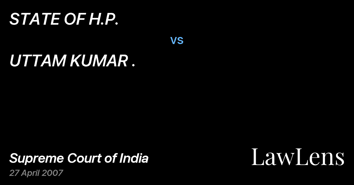 Preview image for STATE OF H.P. vs. UTTAM KUMAR .