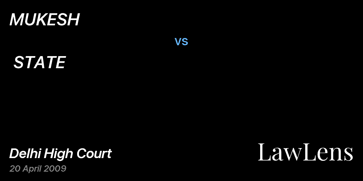 Preview image for MUKESH vs. STATE