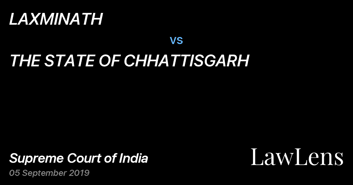 Preview image for LAXMINATH vs. THE STATE OF CHHATTISGARH