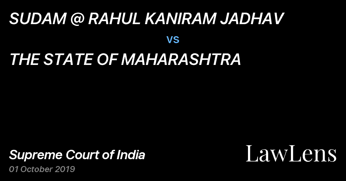 Preview image for SUDAM @ RAHUL KANIRAM JADHAV vs. THE STATE OF MAHARASHTRA