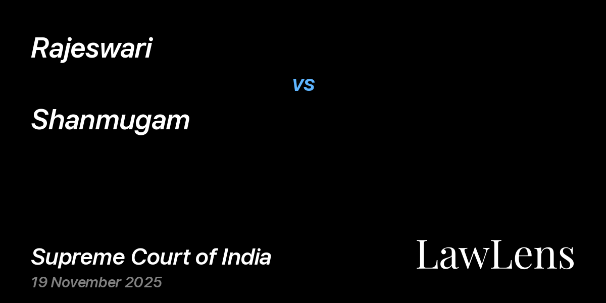 Preview image for Rajeswari vs. Shanmugam