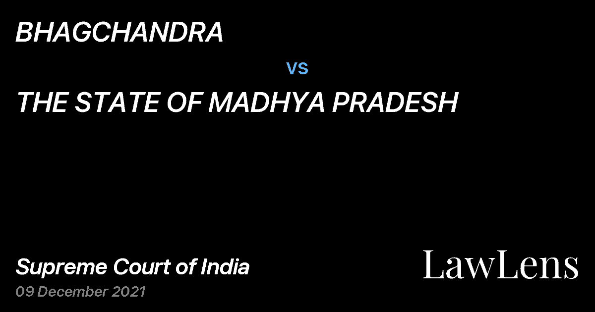 Preview image for BHAGCHANDRA vs. THE STATE OF MADHYA PRADESH