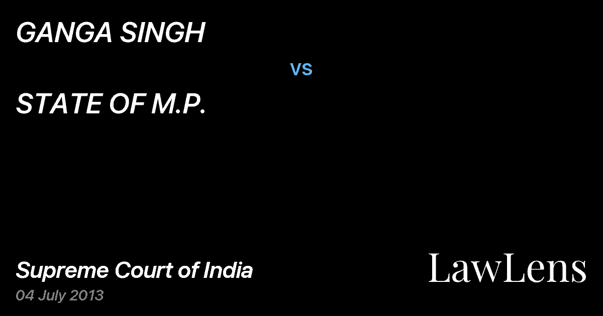 Preview image for GANGA SINGH vs. STATE OF M.P.