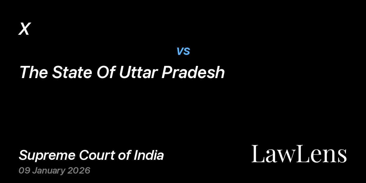 Preview image for X vs. The State Of Uttar Pradesh